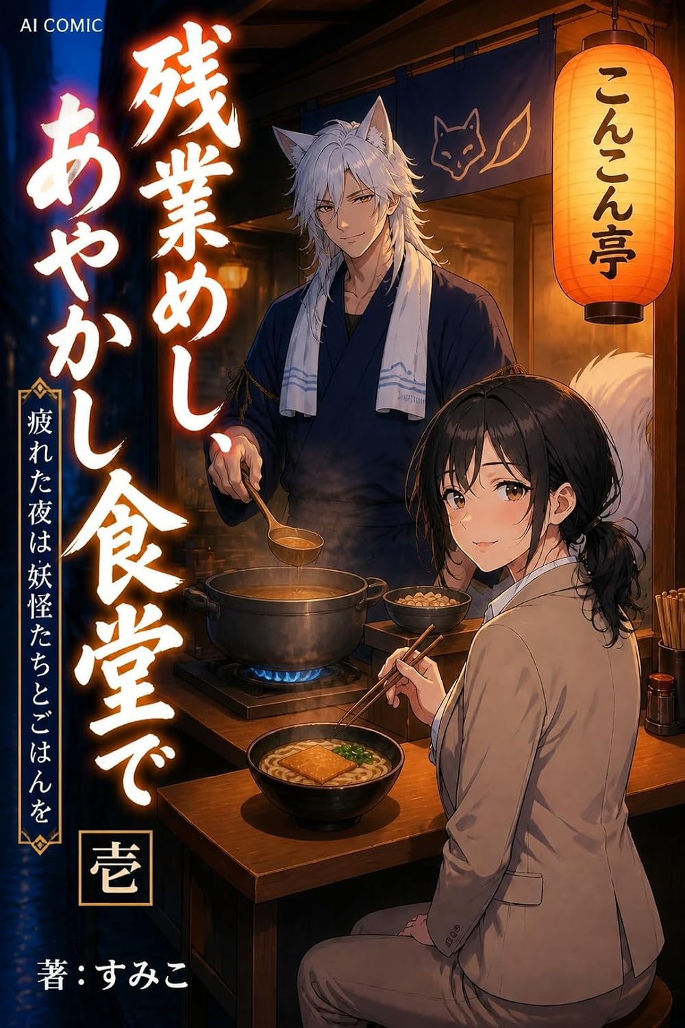 『残業めし、あやかし食堂で』表紙